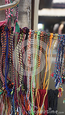 A traditional beads of Sasak& x27;s Clan of Lombok. Stock Photo