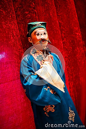 Beijing opera waxwork Stock Photo