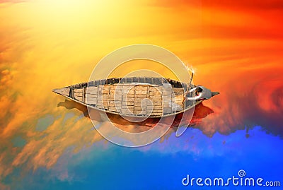 Traditional Boat in Bangladesh Editorial Stock Photo