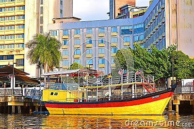 The Traditional Boat Parked At The Hotel Editorial Stock Photo