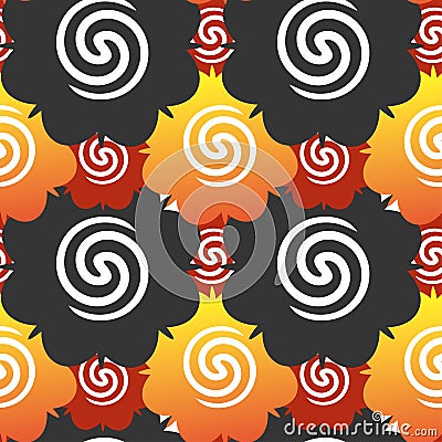 Borneo rose color pattern background Vector Illustration