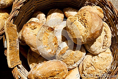 Traditional bread from Mediterranean spain Stock Photo