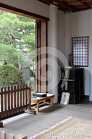 traditional buidling (house ?) at arashiyama in kyoto (japan) Stock Photo