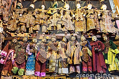 Traditional Burmese puppets Editorial Stock Photo