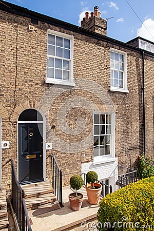 Traditional cambridge mews houses Editorial Stock Photo