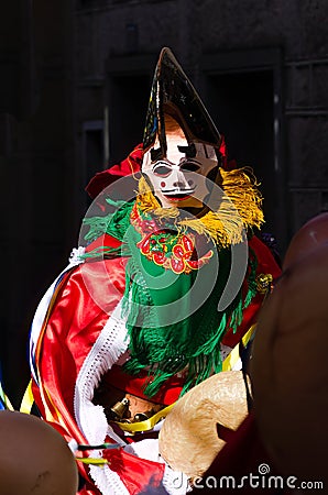 traditional carnival mask from Xinzo de Limia, Ourense province. Galicia, Spain Editorial Stock Photo