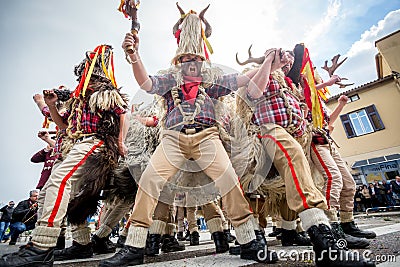 Traditional carnival parade Editorial Stock Photo