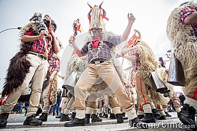 Traditional carnival parade Editorial Stock Photo
