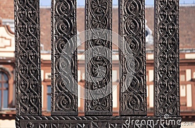 Traditional carved wood - RAW format Stock Photo