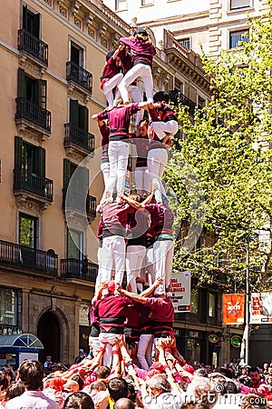 Traditional Catalan show Editorial Stock Photo