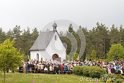 Traditional Catholic Procession in rural Bavaria Editorial Stock Photo