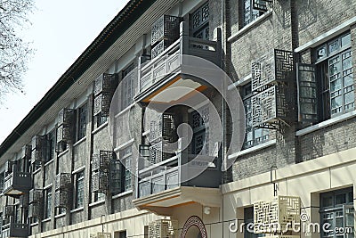 Traditional Chinese Building Architecture in China Stock Photo