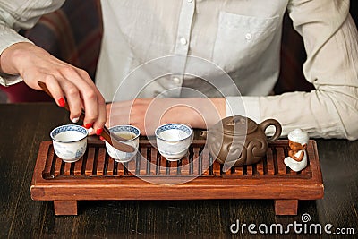 Traditional chinese ceremony. Stock Photo