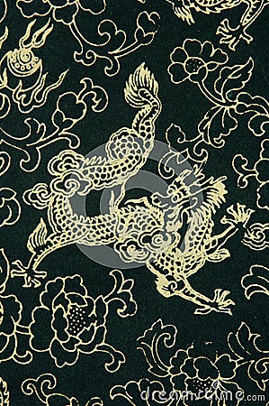 Traditional Chinese fabric sample Stock Photo