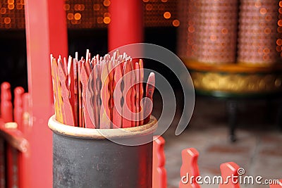 Traditional Chinese fortune sticks Stock Photo