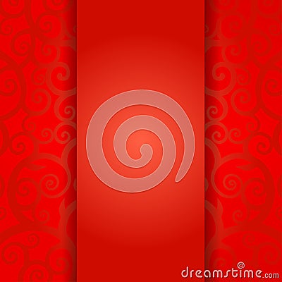 Traditional Chinese Greeting Card Template, Cirrus Texture Stock Photo