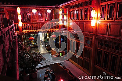 Traditional Chinese Hotel Editorial Stock Photo