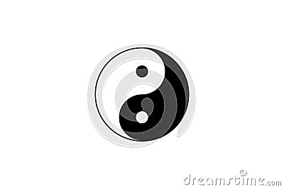 Taoism religion Tai Chi symbol background Stock Photo