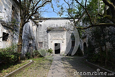 Traditional chinese residential yard Stock Photo