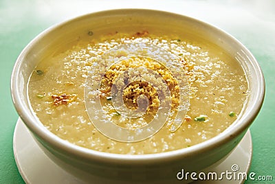 Traditional Chinese Rice Porridge Congee Stock Photo