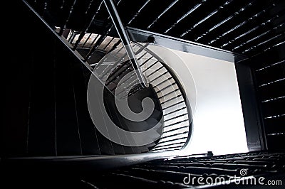 Traditional Chinese Spiral Staircase Stock Photo