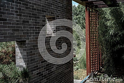 traditional chinese buildings of wuhan garden expo park Stock Photo