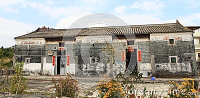 Traditional Chinese village house Editorial Stock Photo