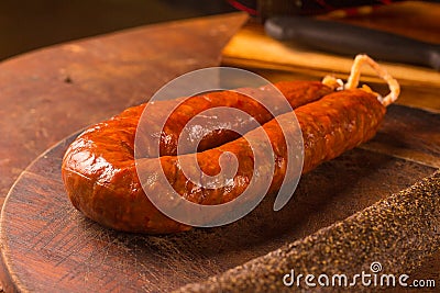 Traditional chorizo sausage Stock Photo