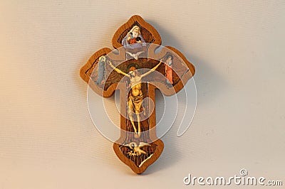 Traditional Christian Crucifix Stock Photo