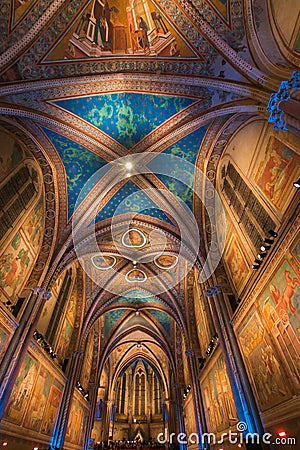 The traditional christmas concert in the beautiful basilica of Saint Francis Editorial Stock Photo