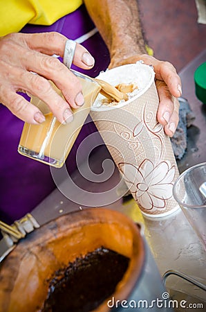 The traditional coffee culture in Southeast Asia. Stock Photo