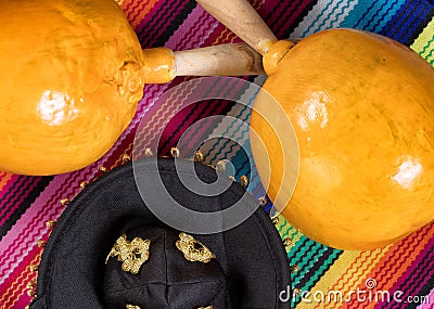 Traditional colorful objects for Cinco de Mayo holiday celebration Stock Photo