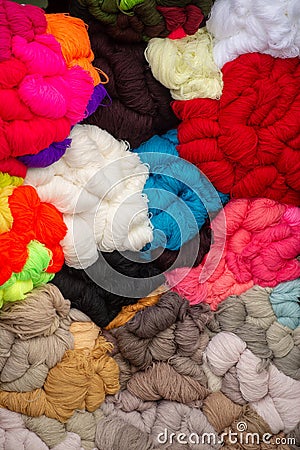 Traditional colourful wool from Romania , Maramures county Stock Photo