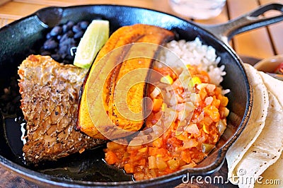 Traditional Costa Rican Casado Stock Photo