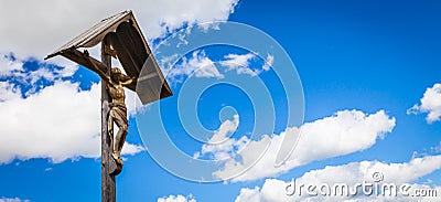 Traditional Crufix in Dolomiti Region - Italy Stock Photo