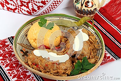 Traditional cuisine: sarmale Stock Photo