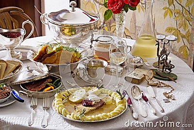 Traditional Czech cuisine Stock Photo