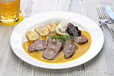 Traditional Czech cuisine Stock Photo