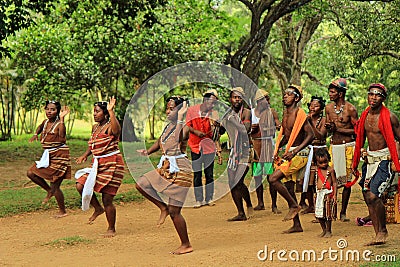 Traditional dance in Madagascar, Africa Editorial Stock Photo
