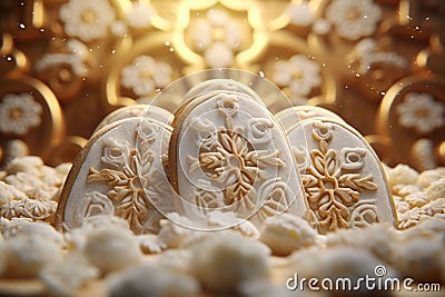 Traditional Day of the Dead Bread Pan de Muerto Stock Photo