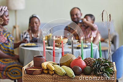 Traditional decoration for Kwanzaa celebration Stock Photo