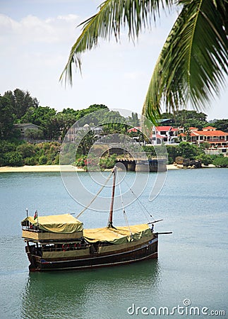 Traditional dhow Stock Photo