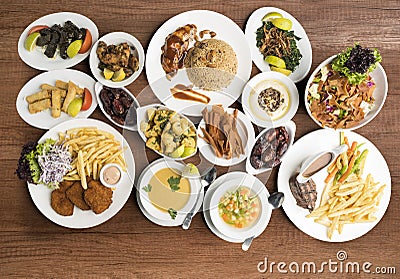 Traditional dishes, Traditional Ramadan food Stock Photo