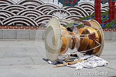 Traditional drum Stock Photo