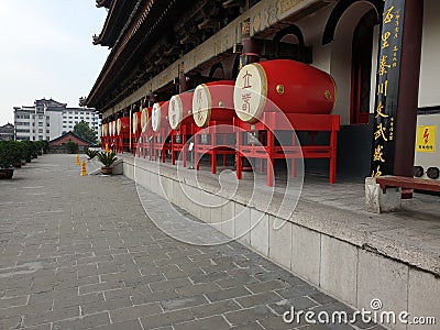 Traditional drum Xi& x27;an China Editorial Stock Photo