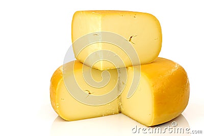 Traditional Dutch Gouda cheese Stock Photo