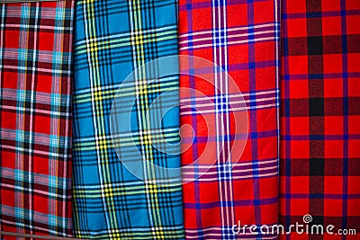 Traditional east african fabrics Stock Photo