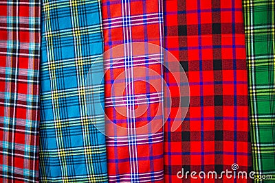 Traditional east african fabrics Stock Photo