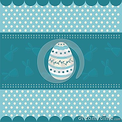 Traditional easter card Vector Illustration