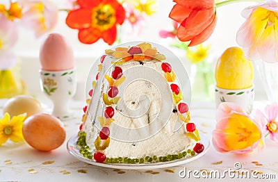 Traditional Easter dessert Stock Photo